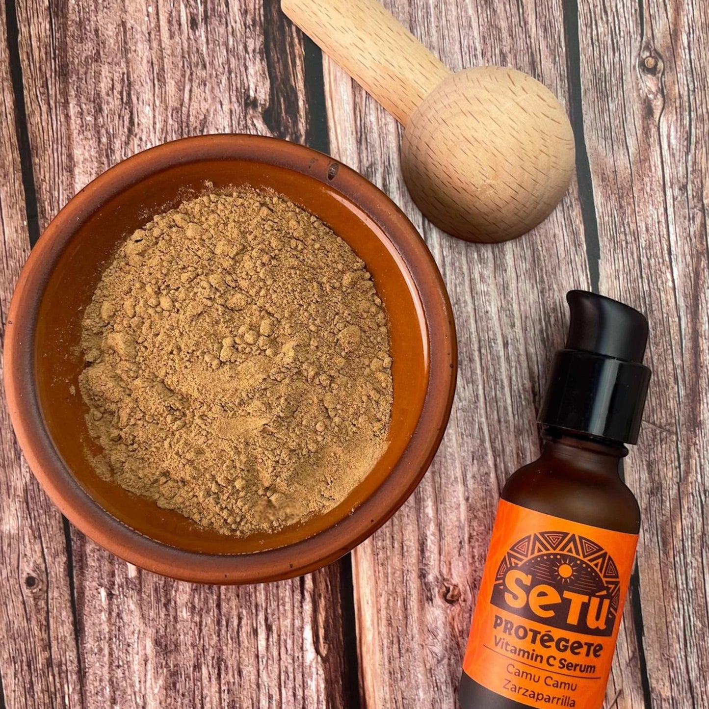 Setu_Vitamin_C_serum_in_traditional_context - Setú® Skincare for Men with Latin American Ingredients