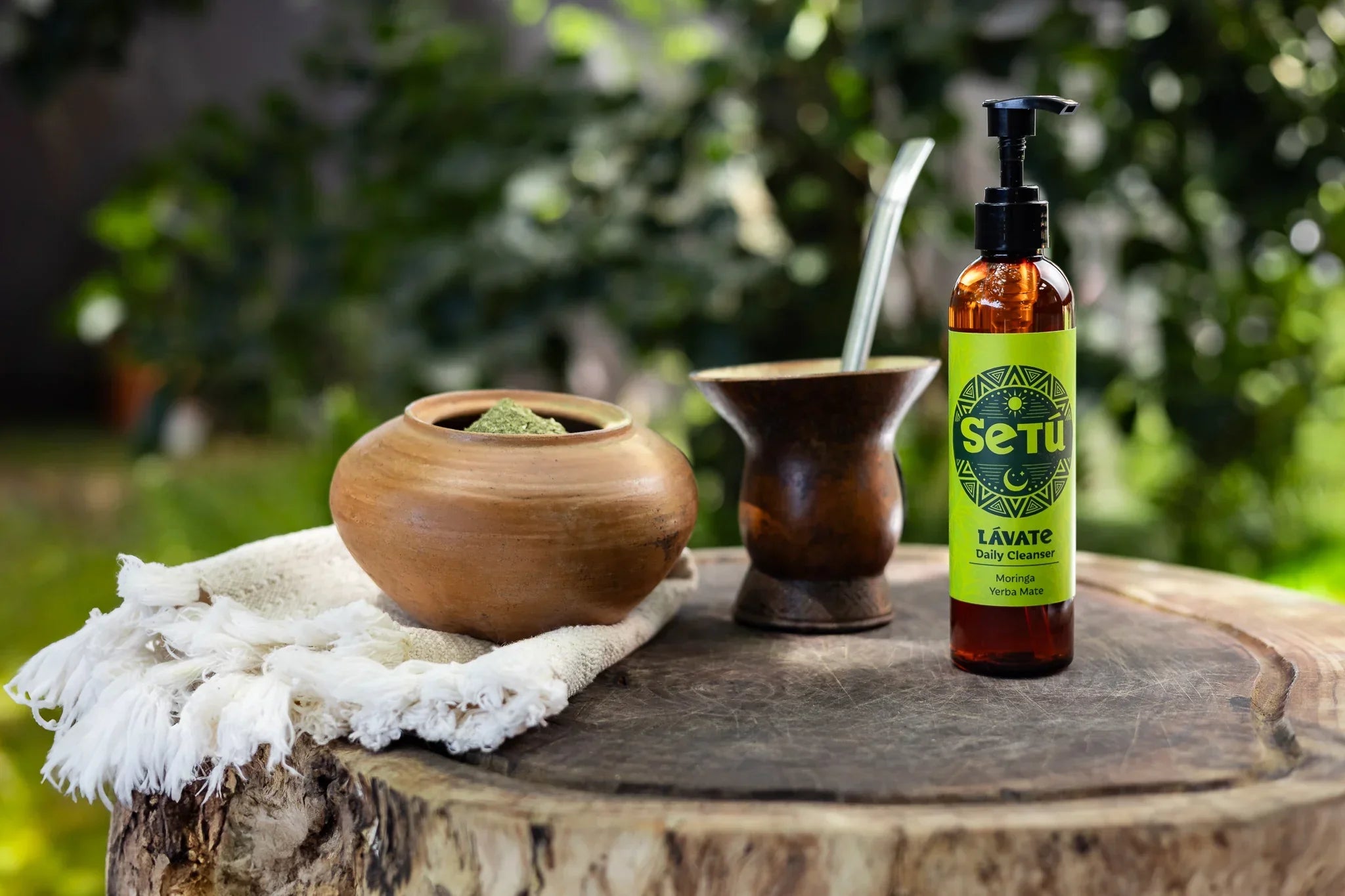Setu skincare made with Yerba Mate