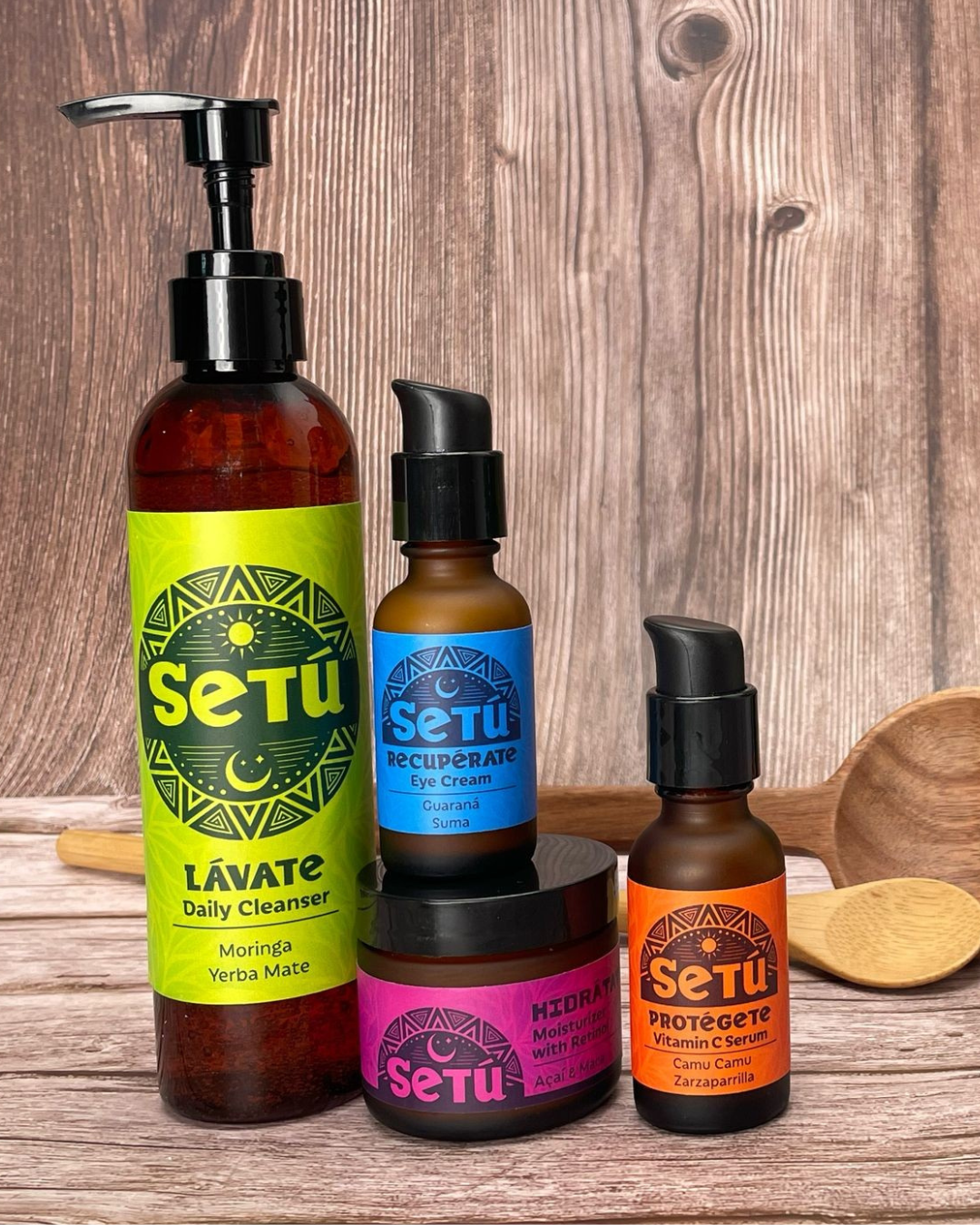 Setú® Complete Set with Cleanser, Vitamin C, Moisturizer, and Eye Cream