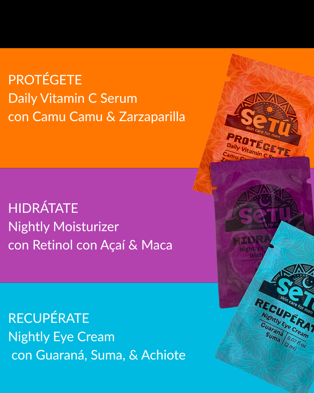 Sobres y muestras Setú® SkinCare
