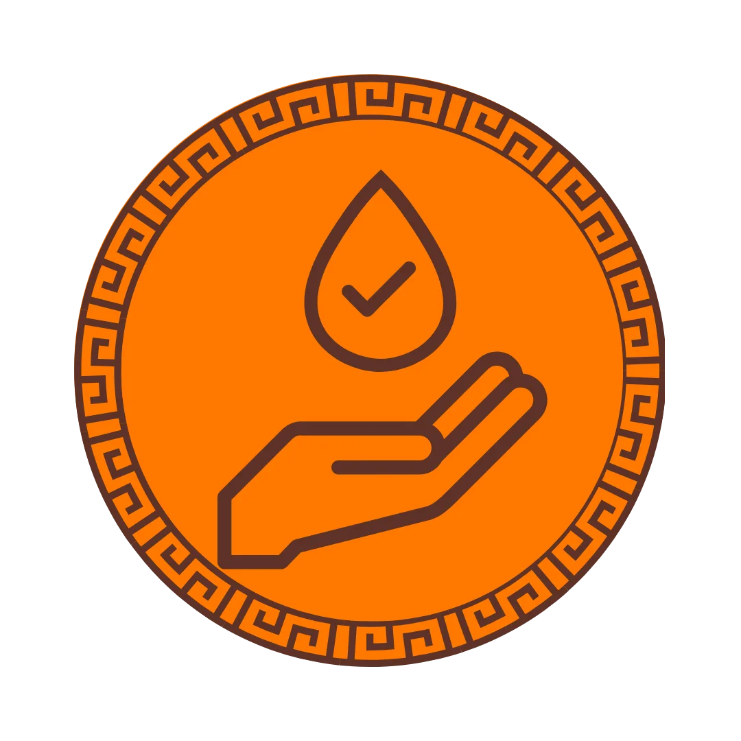 dermatologist developed icon on orange