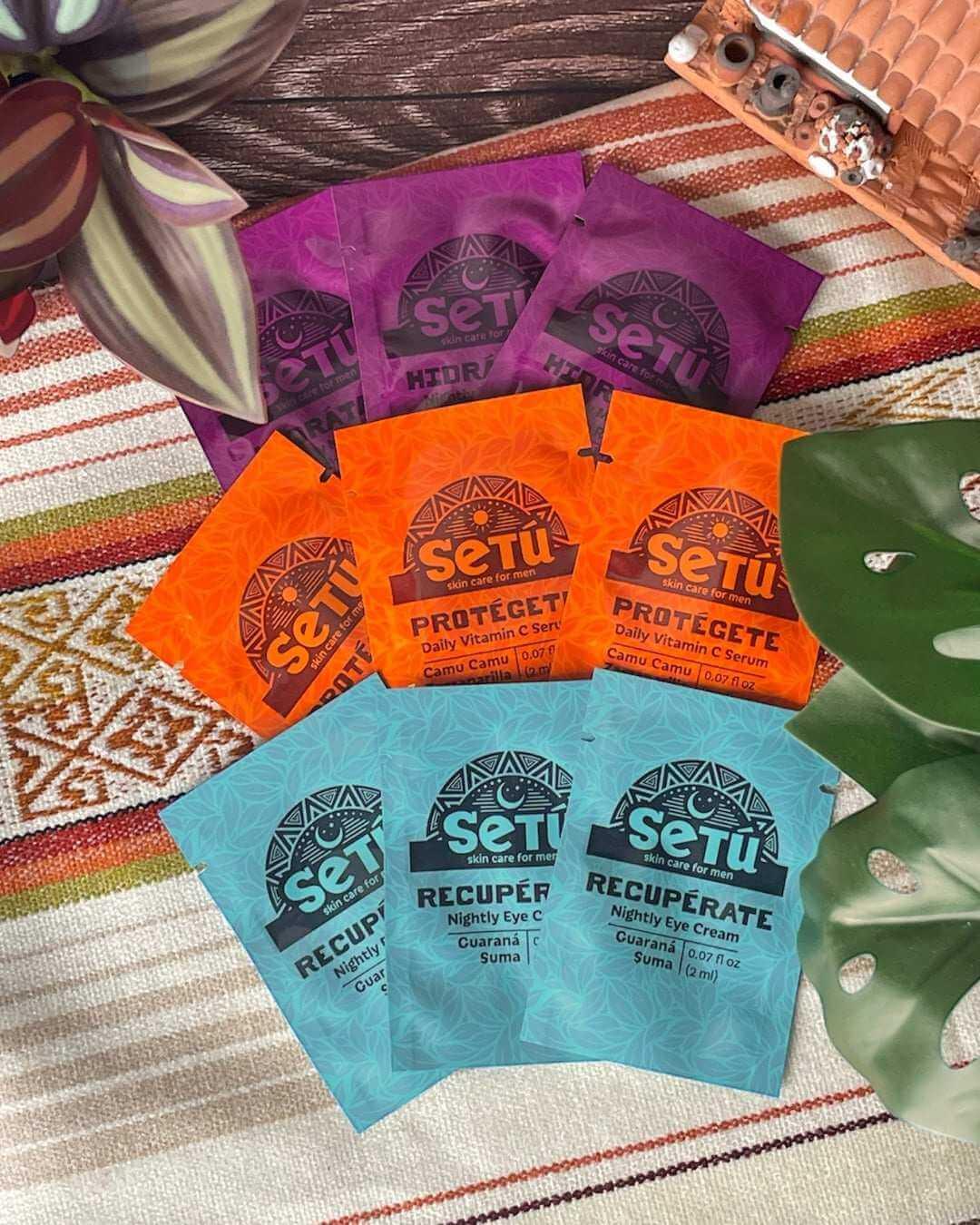 Samples_of_Setu_Vitamin_C_Eye_Cream_and_Moisturizer - Setú® Skincare for Men with Latin American Ingredients