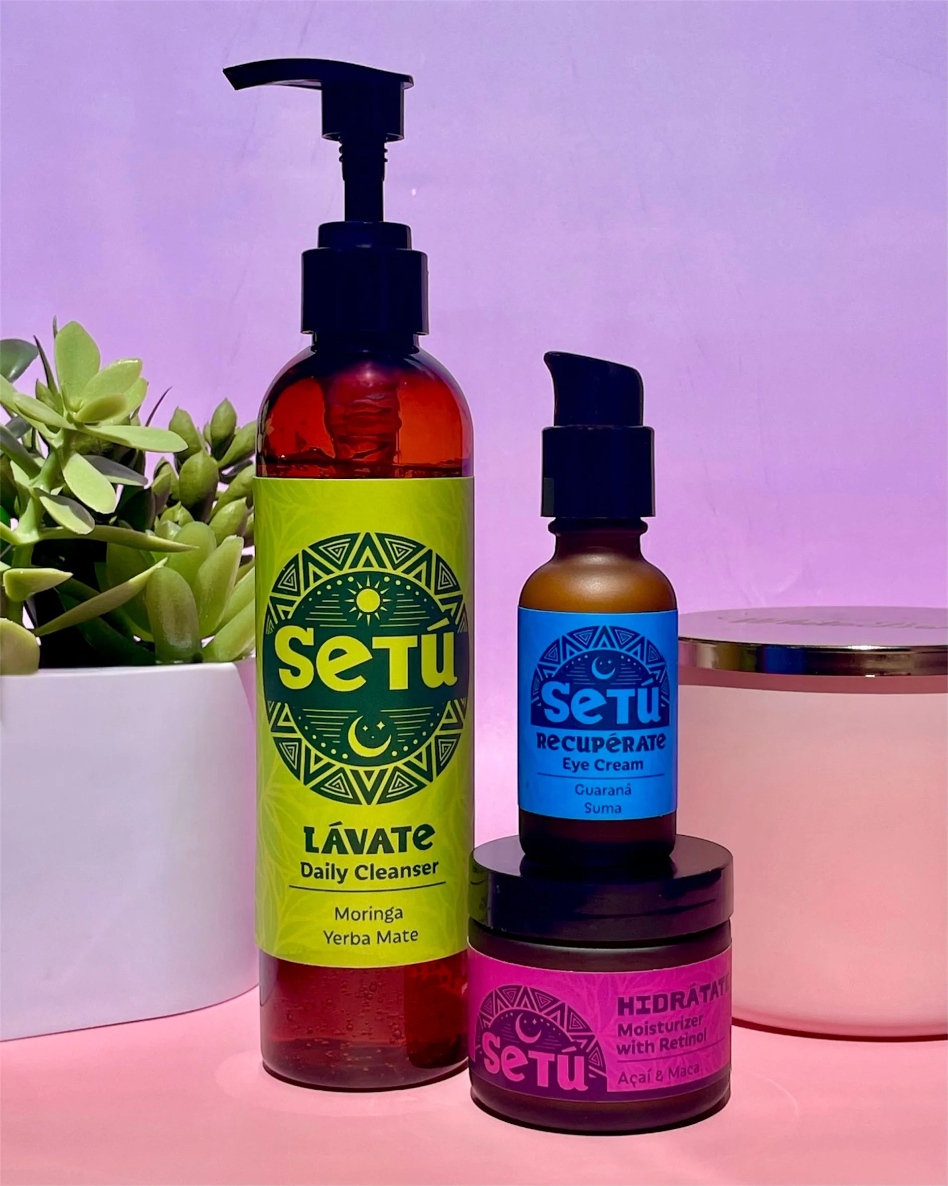 Setú® Night Kit with Cleanser, Moisturizer, and Eye Cream – Setú