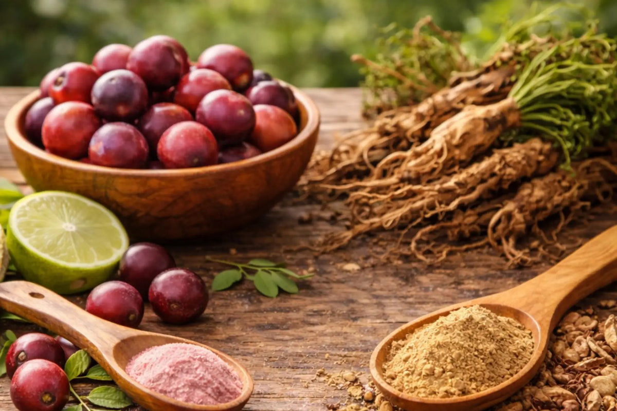 Camu Camu and Sarsaparilla in Setu Vitamin C Serum