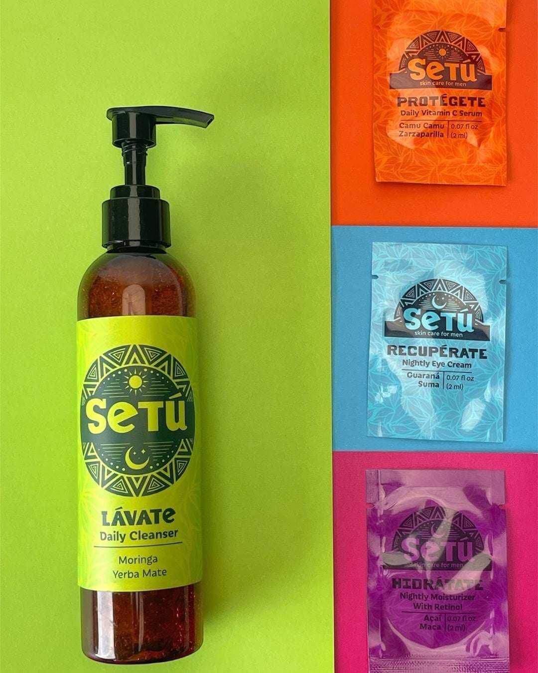 Setu_Daily_Cleanser_with_3_sachet_samples - Setú® Skincare for Men with Latin American Ingredients
