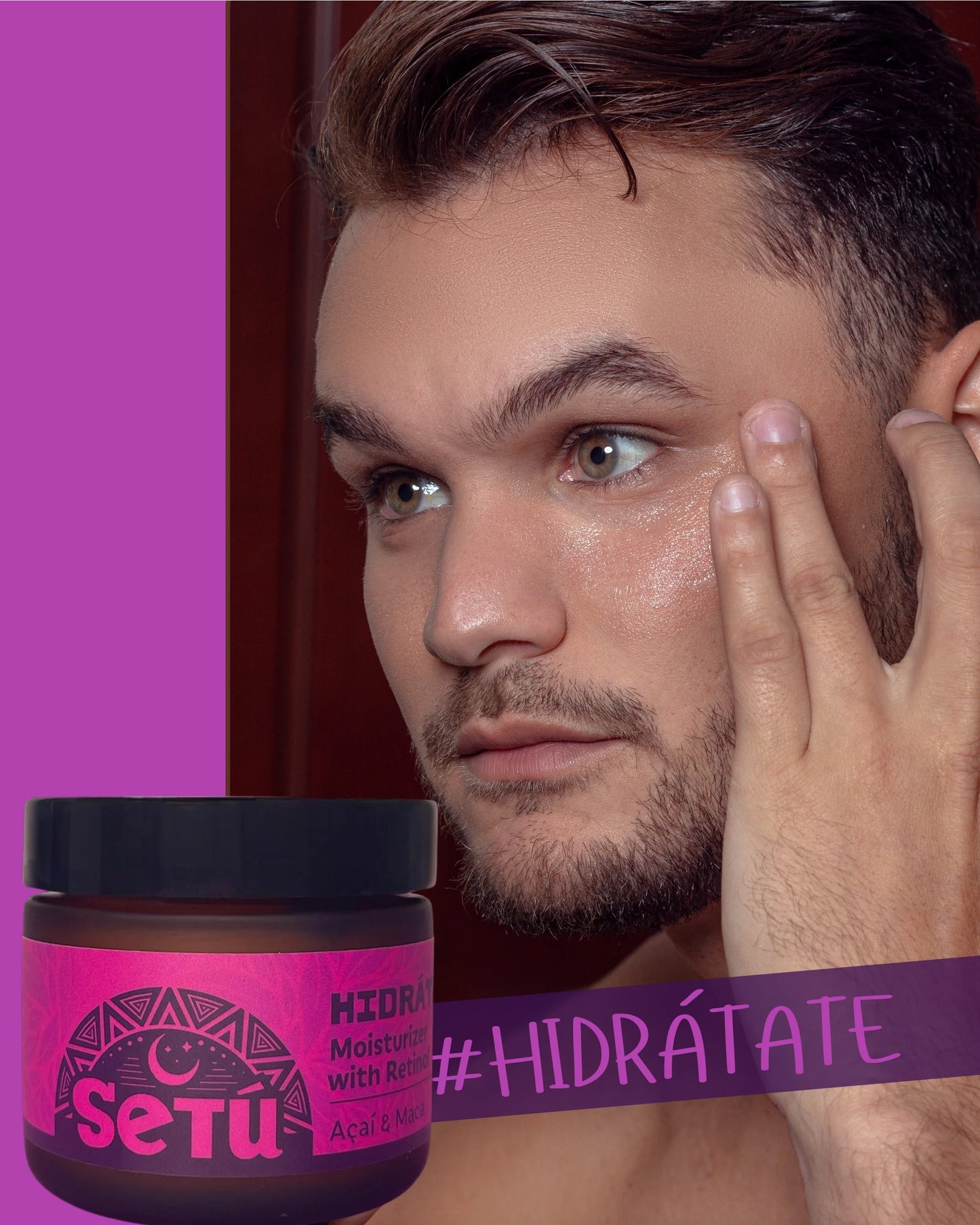Setú® Hidratante con Retinol, Maca y Açaí | Crema de noche
