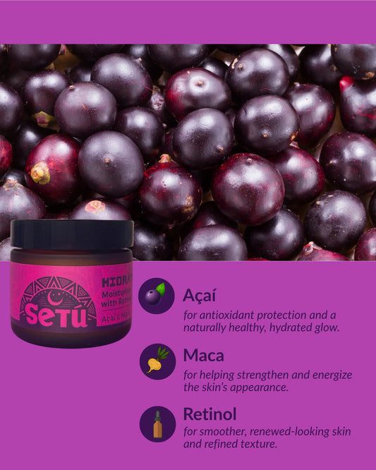 Setú® Moisturizer with Retinol, Maca & Açaí | Night Cream