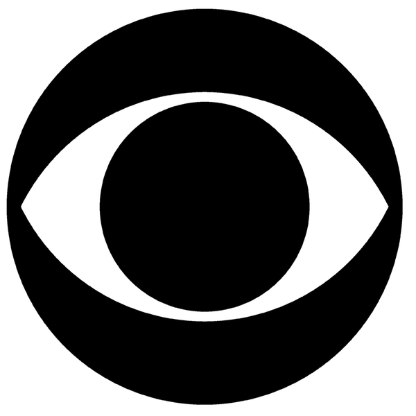 Black and white eye symbol CBS logo